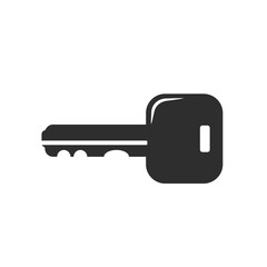 Car Key Black Icon Vector Illustration Art