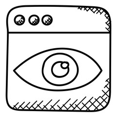 
doodle icon design of web layouts

