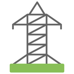 
Electric tower used to support an overhead power line
