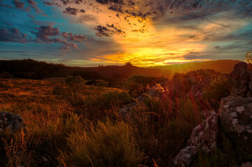 Sunset in the valley, Tandil, Buenos Aires, Argentina   