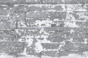 Gray brick wall background or grunge wall vintage texture