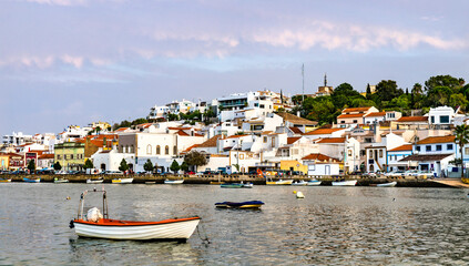 Fototapeta na wymiar Ferragudo, a traditional fishing village in Algarve, Portugal