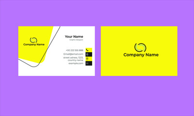Flat and Modern Business Card Template.