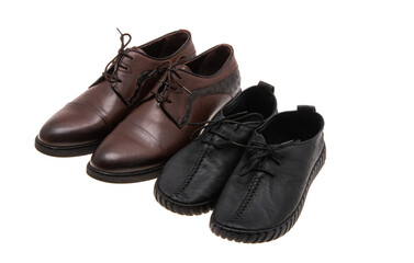leather shoes isolated