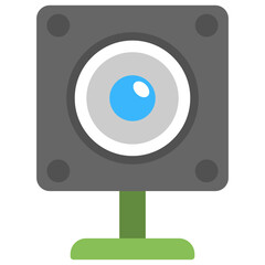 
A webcam for video chatting concept
