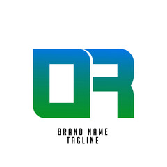 OR initials logo, name initials logo, company initials logo, person initials logo