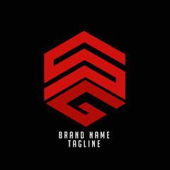 SG initials logo, name initials logo, company initials logo, person initials logo