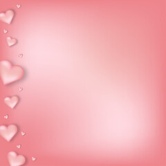pink background with hearts