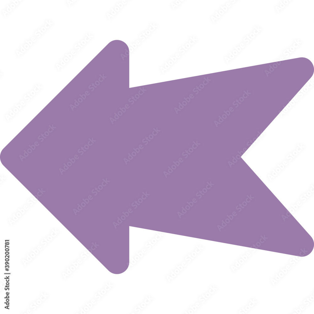 Poster 
Directional left arrow with arrowhead is forward arrow
