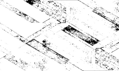 Obraz premium Rough black and white texture vector. Distressed overlay texture. Grunge background. Abstract textured effect. Vector Illustration. Black isolated on white background. EPS10