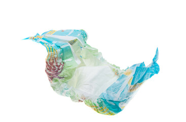 baby diapers isolated