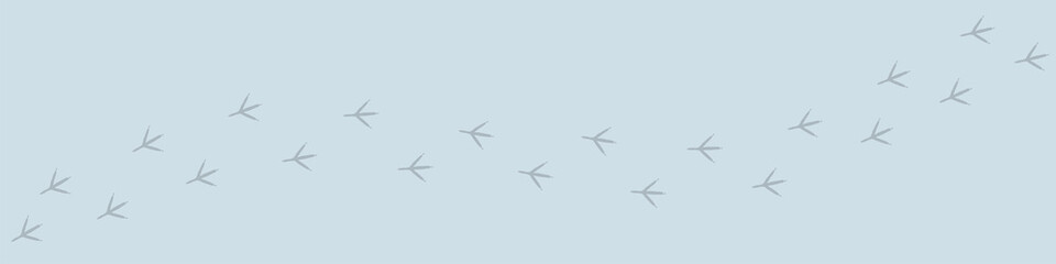 Bird footprints seamless pattern. Background with chicken's tracks.