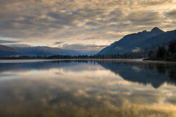 Quinault Lake morning reflections, Washington State