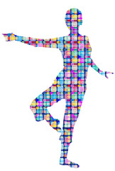 バレエをする女性