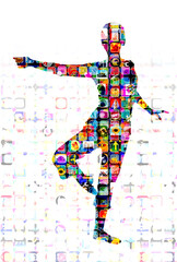 バレエをする女性