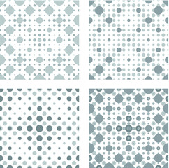 Circle Abstract Pattern.dotted Seamless texture.Halftone vector background.Polka Dots 