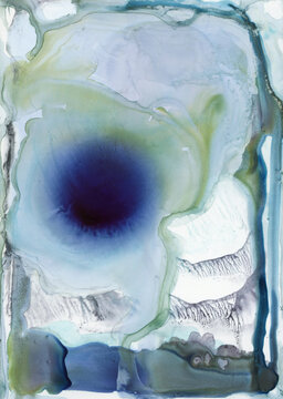 Flowing inks on polypropylene paper