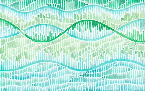 DNA watercolor concept