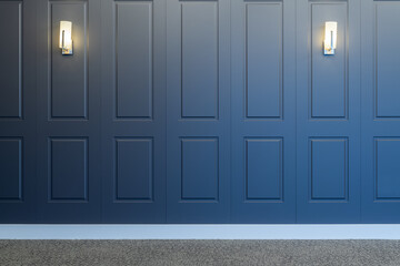 Wooden panels wall design