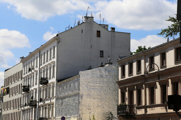 Fototapeta na wymiar Stadt Aufnahme von Warschau, Polen