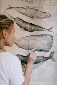 Young Woman Painting