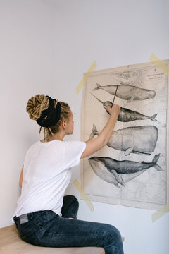 Young Woman Painting
