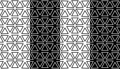 Abstract geometric hexagon seamless pattern