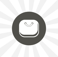 Shopping Cart isolated simple solid vector icon