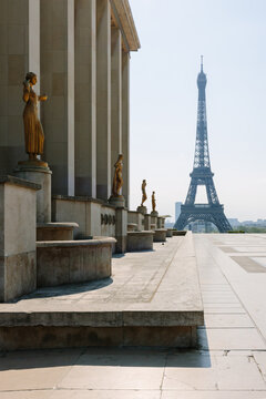 Eiffel Tower in Paris during lockdown