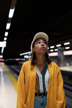 Teenager looking lost at the station