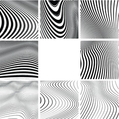 Abstract Vector Striped Seamless Pattern .