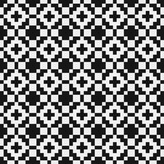 Fototapeta premium Abstract Cross Pattern Dots Logo generative computational art illustration