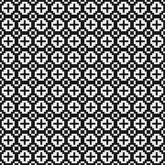 Fototapeta premium Abstract Cross Pattern Dots Logo generative computational art illustration