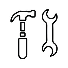 Claw, equipment, tool line icon. outline vector