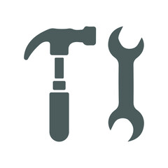 Claw, equipment, tool icon. Gray color vector
