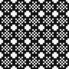 Fototapeta premium Abstract Cross Pattern Dots Logo generative computational art illustration