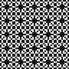 Fototapeta premium Abstract Cross Pattern Dots Logo generative computational art illustration