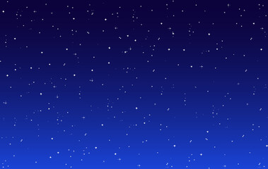 starry sky in retro pixel style