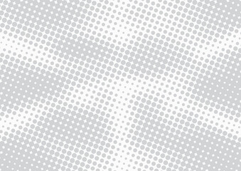 Light grey abstract pop art comic style background with halftone effect, vector illustration