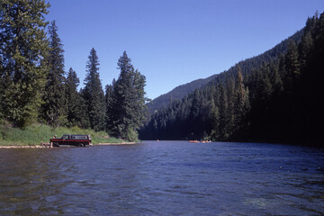 National Forests. Coeur d'Alene National Forest, Idaho. Rafting the North Fork of the Coeur d'Alene River