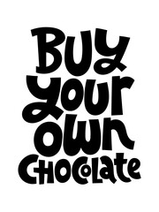 Anti Valentine hand drawn lettering