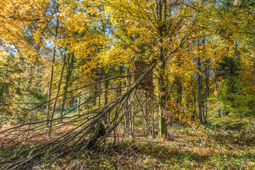 Hoch und J&auml;gersitz im Herbst
