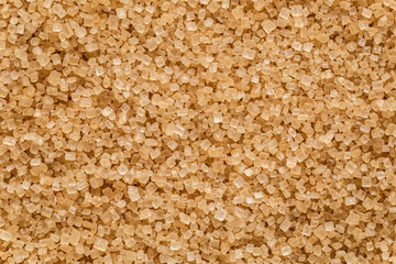 brown sugar.unrefined cane sugar.background. Top view. Flat lay. Powerful healthy sweetener.