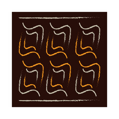 ethnic handmade ornament repeat shapes antique