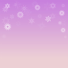 Winter background different snowflakes. Festive wellpaper for a Christmas and New Year festive decor. Vector illustration