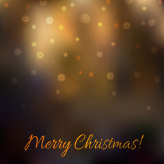 Winter background different snowflakes. Festive wellpaper for a Christmas and New Year festive decor. Vector illustration