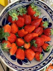strawberries in a bowl