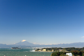 湘南海岸と富士山
