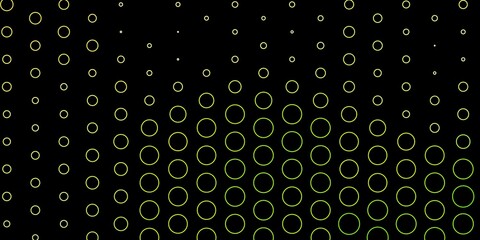 Dark Green, Red vector template with circles.