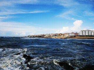 view of the city from the sea